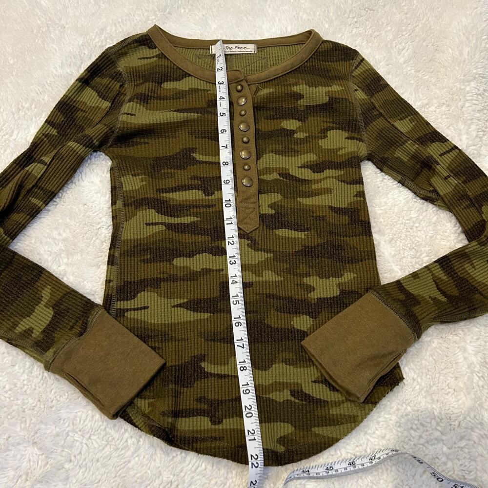 We the Free Womens Green Camp Long Sleeve Size XS Grunge/Indie/Dark Core - Picture 4 of 6